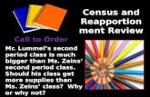 Census and Reapportionment Review