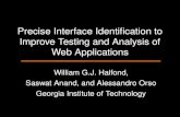 Precise Interface Identification to Improve Testing and Analysis of Web Applications