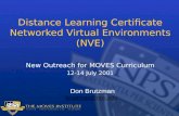 Distance Learning Certificate Networked Virtual Environments (NVE)