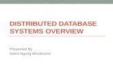 Distributed  Database  Systems Overview