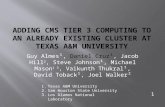 Adding CMS Tier 3 computing to an already existing cluster at  texas a&m  university