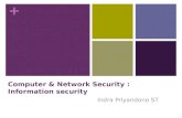 Computer & Network Security : Information security