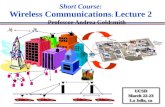 Short Course: Wireless Communications :  Lecture 2