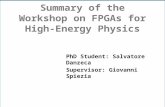 Summary of the  Workshop on FPGAs for High-Energy Physics