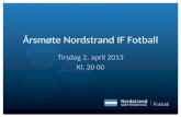 …rsm¸te Nordstrand IF Fotball