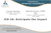 ICD-10: Anticipate the Impact