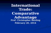 International Trade: Comparative  Advantage