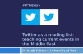 Twitter as a reading list: teaching current events in the Middle  E ast