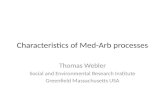 Characteristics of Med- Arb  processes