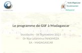 Le programme de GSF à Madagascar