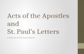 Acts of the Apostles and  St. Paul’s Letters