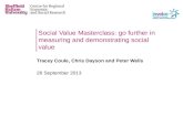 Social Value Masterclass: go further in measuring and demonstrating social value