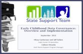 Early Childhood  Data  Governance: Overview and Implementation September  2013