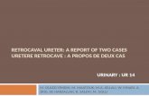 RETROCAVAL URETER: A REPORT OF TWO  CASES URETERE RETROCAVE : A PROPOS DE DEUX CAS