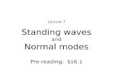 Standing waves and Normal modes
