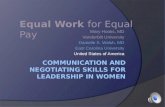 Communication  and negotiating skills for leadership in women