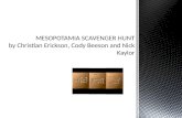 MESOPOTAMIA SCAVENGER HUNT by Christian Erickson, Cody Beeson and Nick  Kaylor