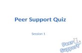 Peer Support Quiz