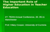 The Important Role of Higher Education in Teacher Education