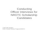 Conducting Officer Interviews for  NROTC Scholarship  Candidates