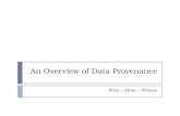 An Overview of Data Provenance