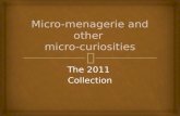 M icro-menagerie and other  micro-curiosities