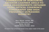 Paul “Butch”  Harton , MD Harbin Clinic Eye Center Rome, GA USA ASCRS Boston Poster, 2010