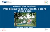 Phân tích gas và đo lưu lượng khí ở các hệ thống biogas