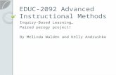 EDUC-2092 Advanced Instructional Methods
