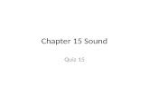 Chapter 15 Sound