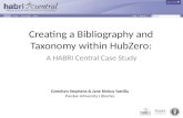 Creating a Bibliography and Taxonomy within  HubZero :