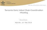 Tanzania  Dairy  Value  Chain Coordination  Meeting