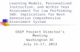 OSEP Project Director’s Meeting Washington DC July 15-17, 2013
