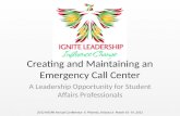 Creating and Maintaining an Emergency Call Center