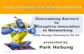 GENI Design Document 05-02 presented by  Park  HoSung