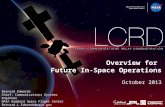Overview for  Future In-Space Operations October  2013