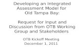OTB Kickoff Meeting December 1, 2011