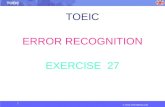 TOEIC ERROR RECOGNITION EXERCISE  27