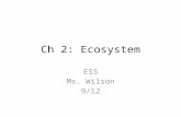 Ch 2: Ecosystem