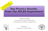 Top  Physics Results from the ATLAS  E xperiment