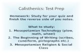 Calisthenics: Test Prep