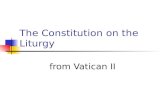 The Constitution on the Liturgy