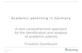 Academic patenting in Germany
