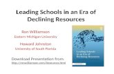 Leading Schools in an Era of Declining Resources