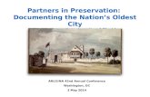 Partners in Preservation:  Documenting the Nation’s Oldest City