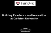 Building Excellence and Innovation at Carleton University