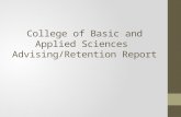 College of Basic and Applied Sciences  Advising/Retention Report