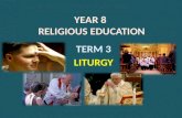 YEAR 8  RELIGIOUS EDUCATION