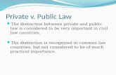 Private v. Public Law