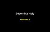Becoming Holy